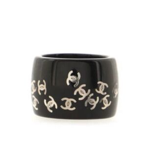Chanel CC Band Ring Resin